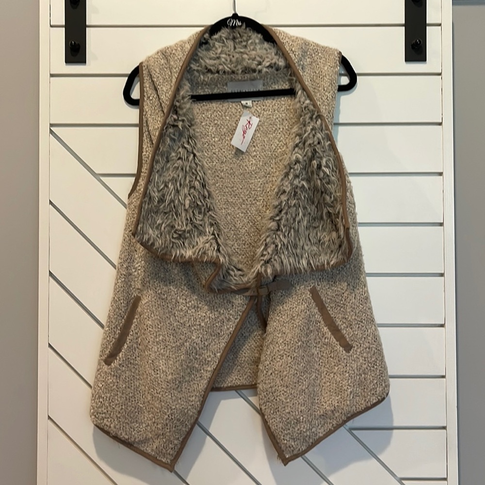 Super cozy faux fur lined vest